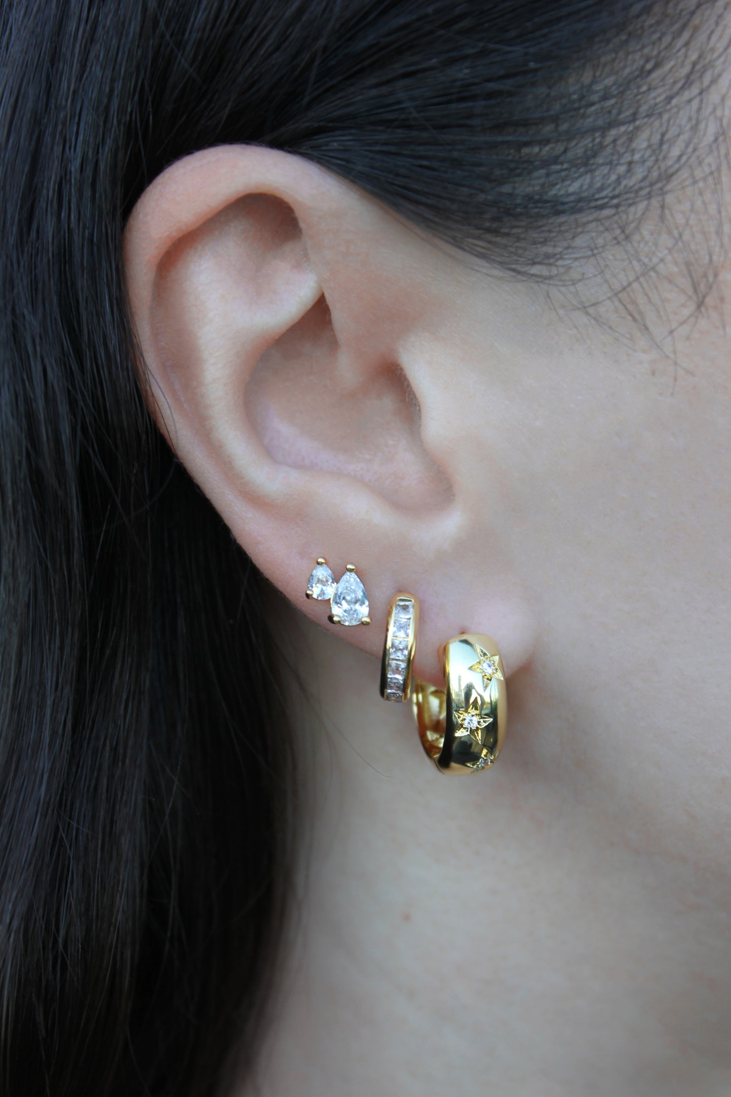 GIGI STUD EARRINGS GOLD