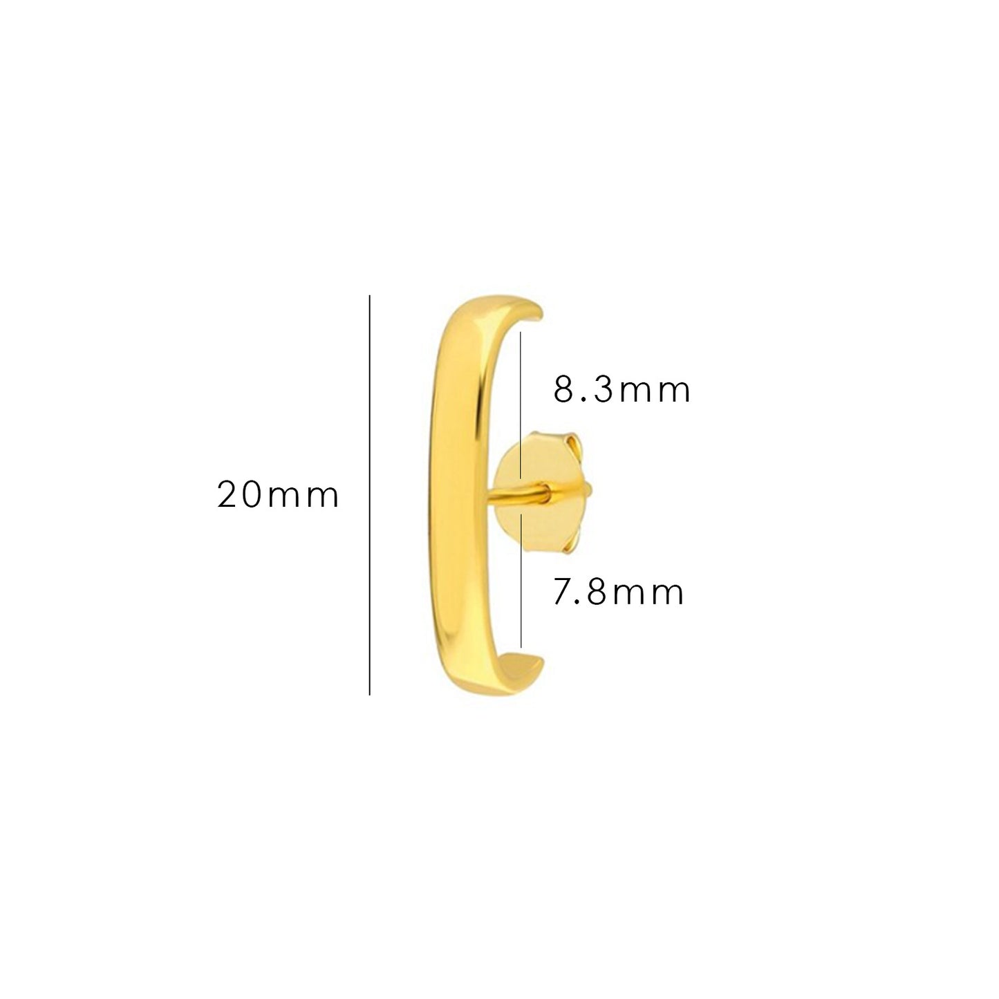 HARPER EAR CUFF EARRING GOLD