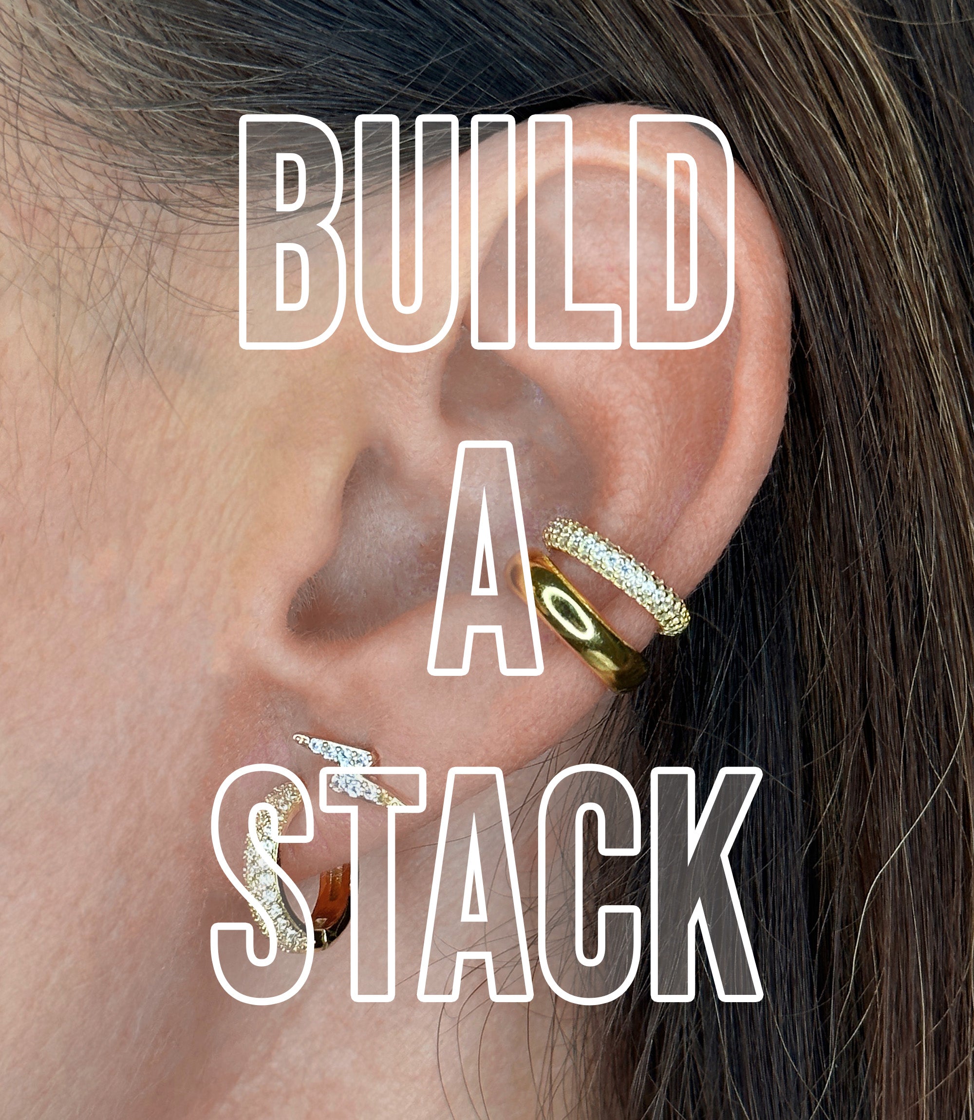 STAKD Jewellery | 18k Gold and Sterling Silver Earring Stack Sets
