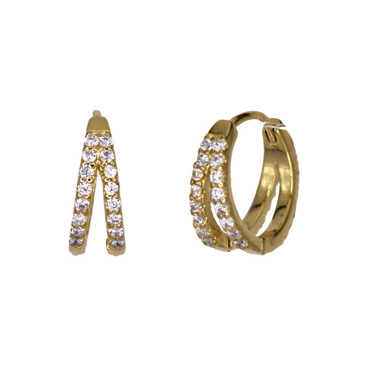 DAISY SPLIT HOOP EARRINGS GOLD