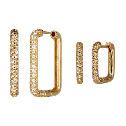 ALI HOOP EARRING STACK SET GOLD
