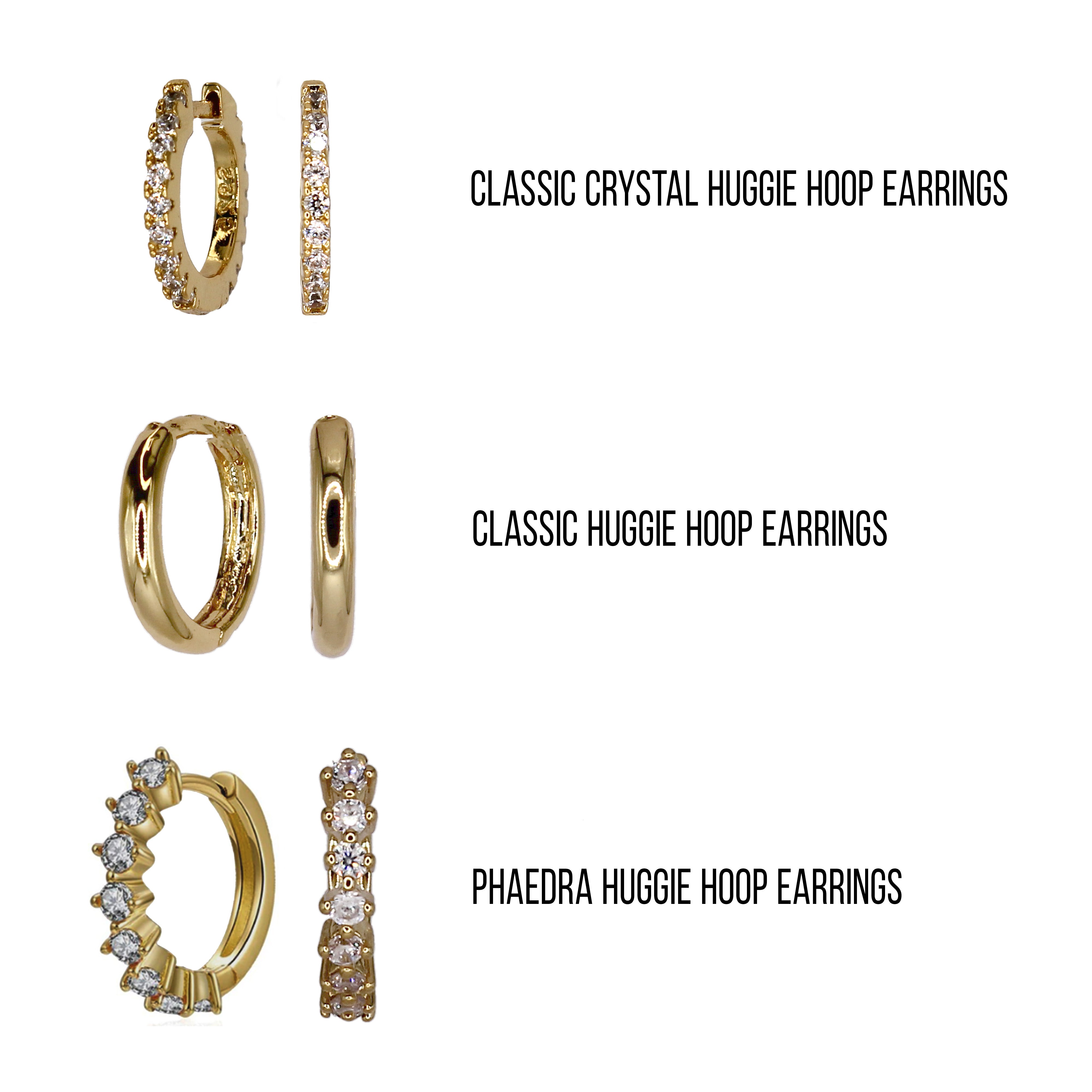 Hoops Earring Stack Example STAKD Jewellery | 18k Gold and Sterling Silver Earring Stack Sets