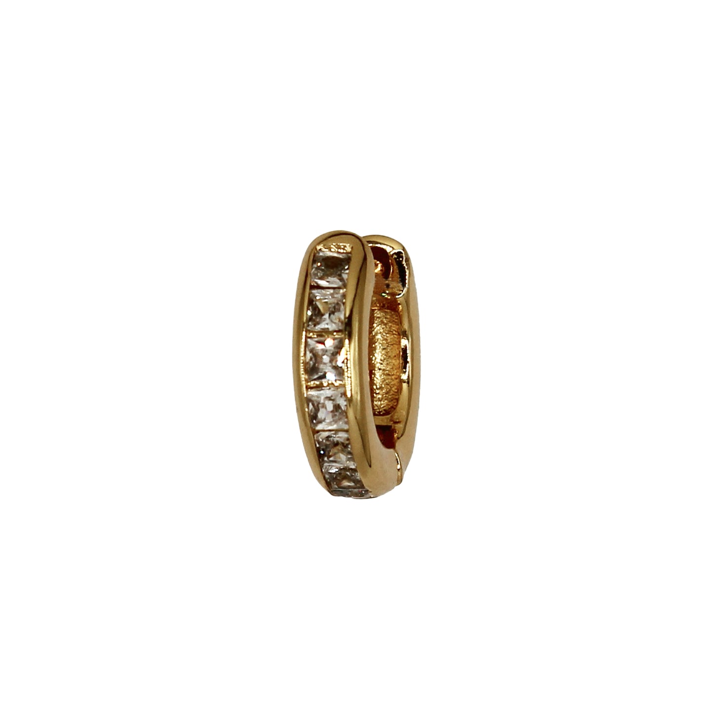 BILLIE HUGGIE HOOP EARRINGS GOLD