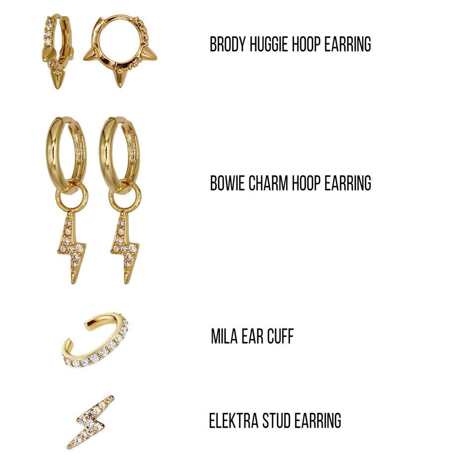 STAKD Jewellery | 18k Gold and Sterling Silver Earring Stack Sets