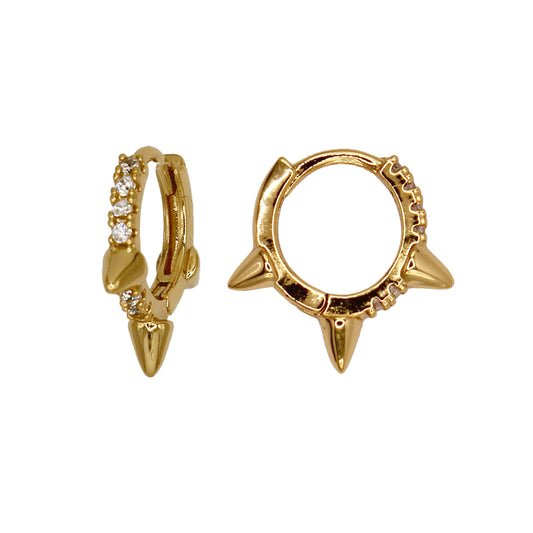 BRODY HUGGIE HOOP EARRINGS GOLD