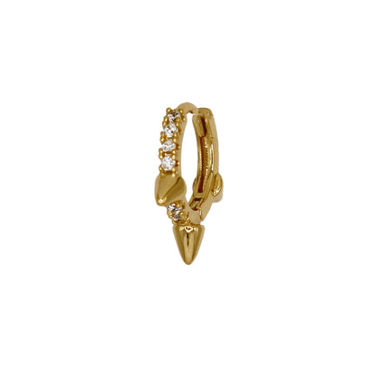 BRODY HUGGIE HOOP EARRINGS GOLD