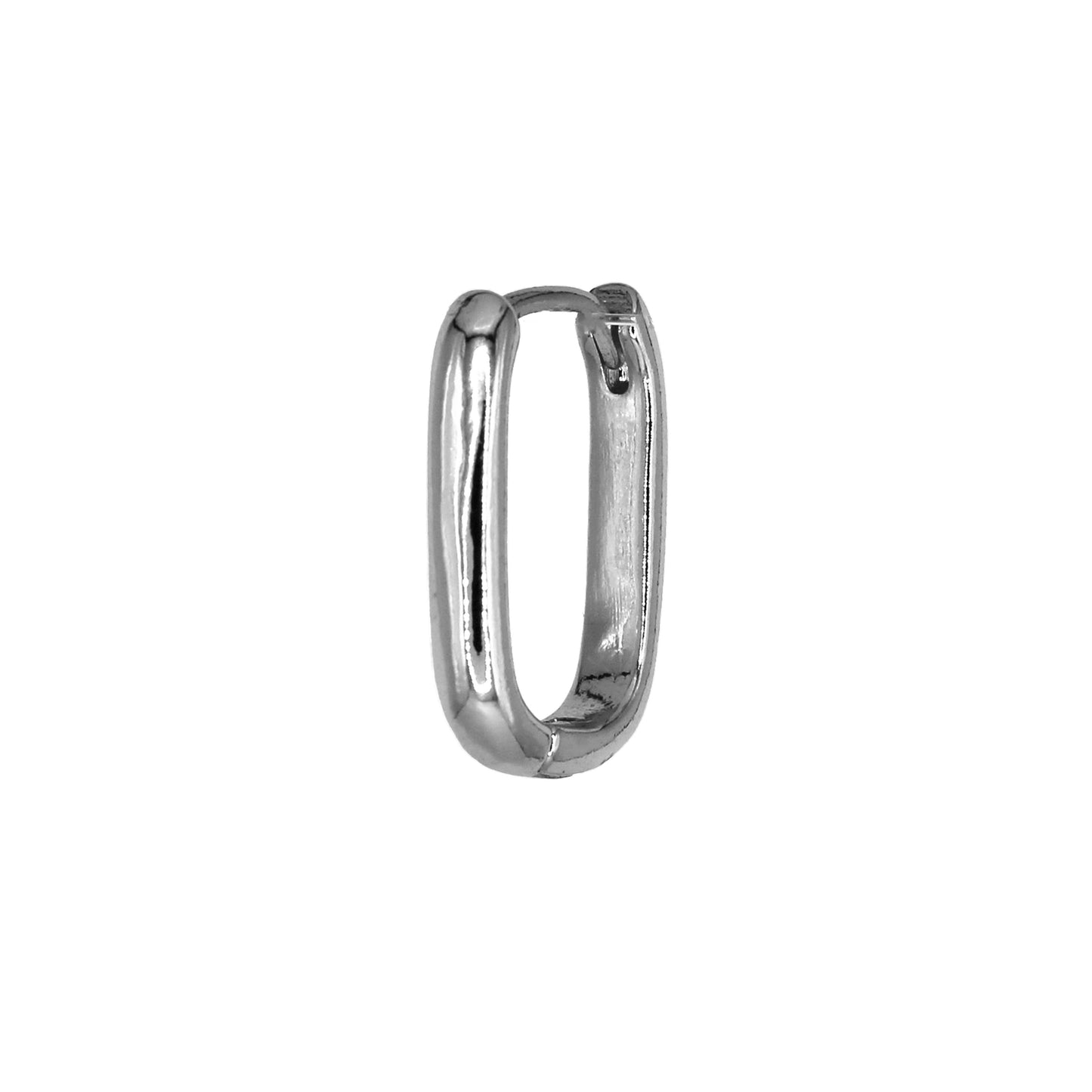 ALEXA MEDIUM HOOP EARRINGS SILVER