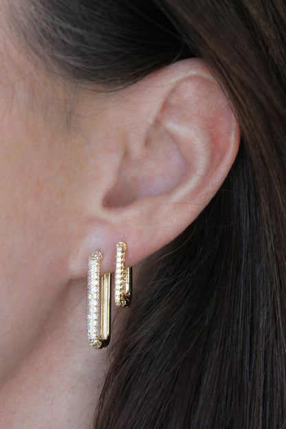 ALI HOOP EARRING STACK SET GOLD