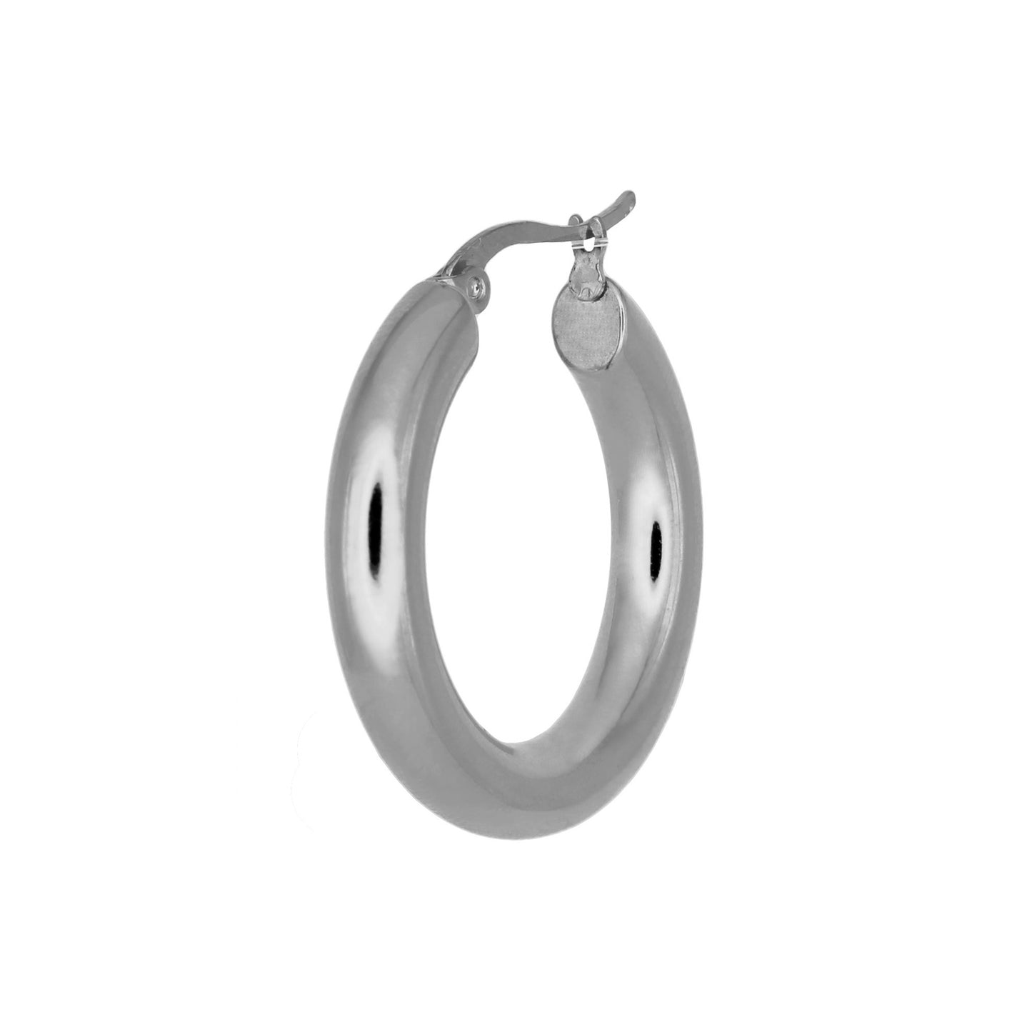 HAILEY MEDIUM HOOP EARRINGS SILVER