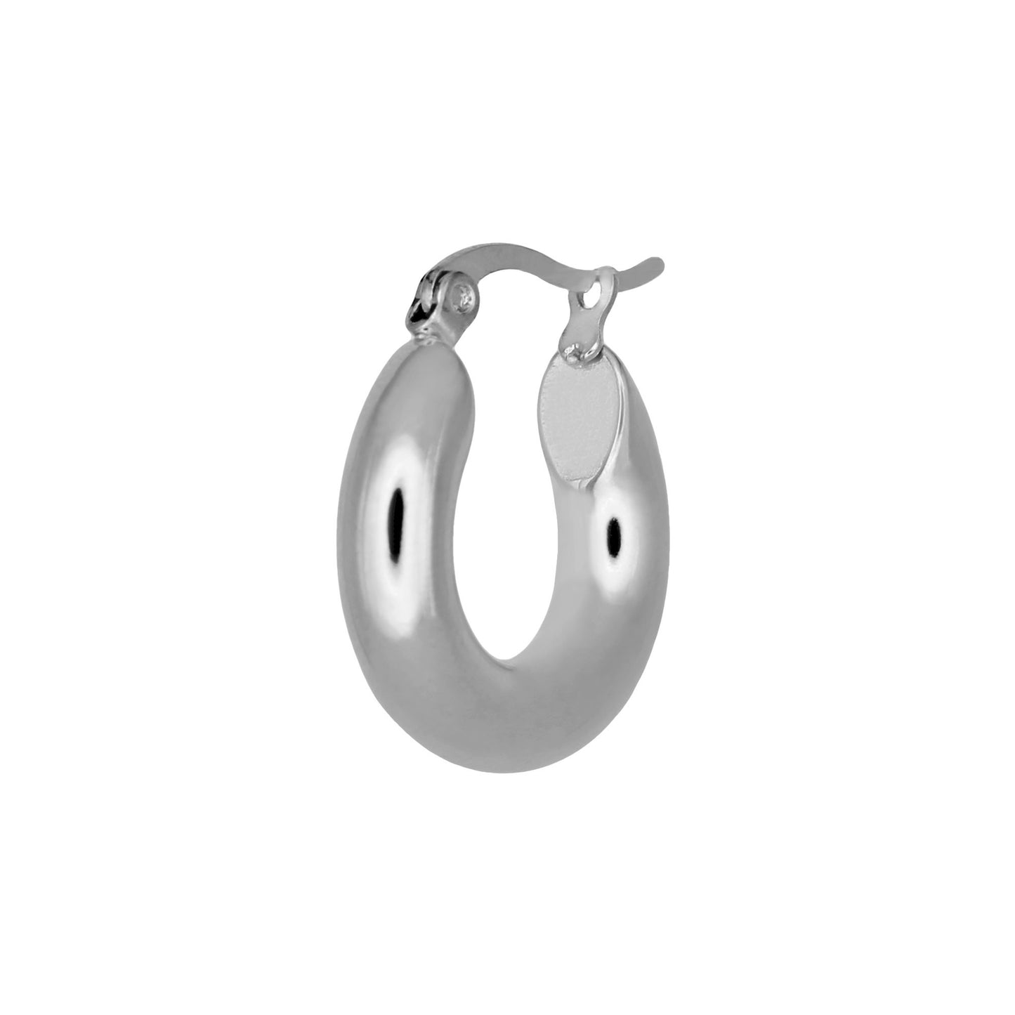 HAILEY SMALL HOOP EARRINGS SILVER