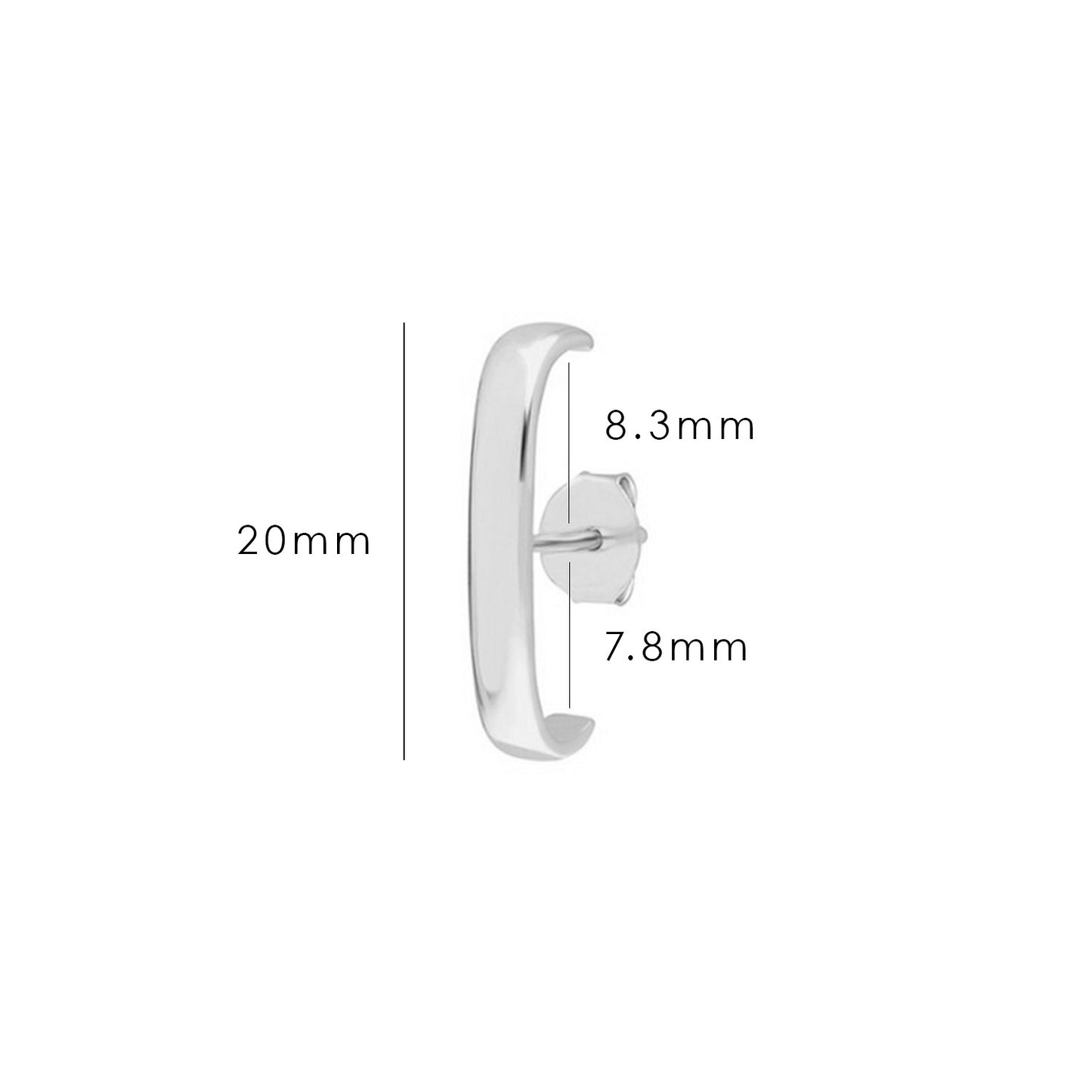 HARPER EAR CUFF EARRING SILVER